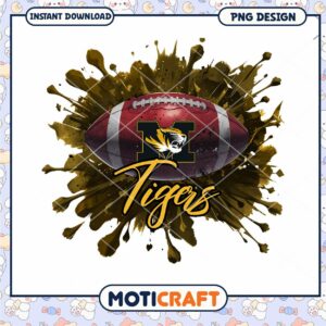 Tigers Football PNG Sublimation