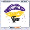 Tigers Football Kiss Lips PNG Digital Download Design