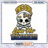 This Girl Loves Her Wolverines Cute Skull PNG Design