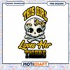 This Girl Loves Her Tigers Skull PNG Design Download