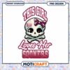 This Girl Loves Her Sooners Skull PNG Design Download