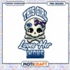 This Girl Loves Her Lions Skull PNG Design Download