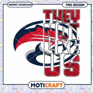 They Not Like Us Sports Team PNG Design Download