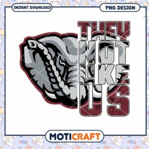 They Not Like Us Elephant PNG Graphic Design Download