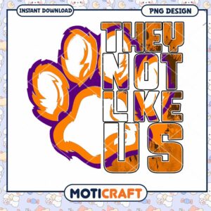 They Not Like Us Cute Paw Print PNG Design Download