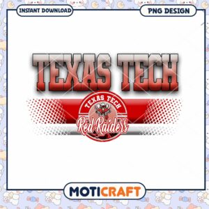 Texas Tech Red Raiders PNG Design Instant Download Art