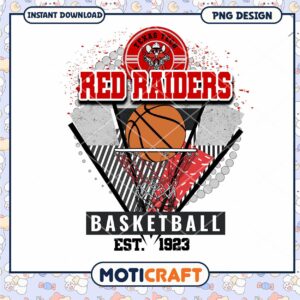 Texas Tech Red Raiders Basketball PNG Design Download