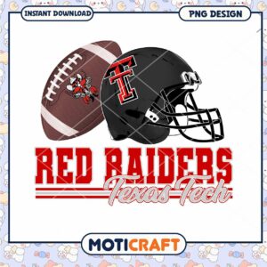 Texas Tech Red Raiders Football PNG Instant Download Design