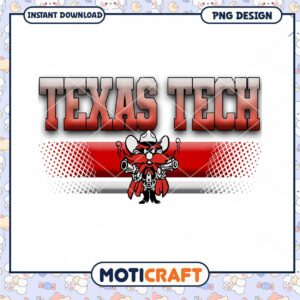 Texas Tech Instant Download PNG Design for Fans