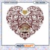 Texas State Bobcats Heart PNG Design Instant Download