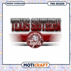 Texas Southern Tigers Graphic PNG Instant Download Design