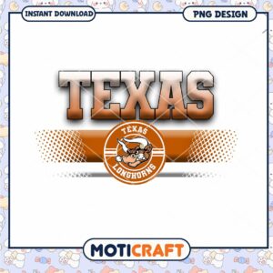 Texas Longhorns PNG Design for Instant Download Art