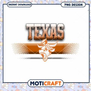Texas Horned Logo Design Instant Download PNG File