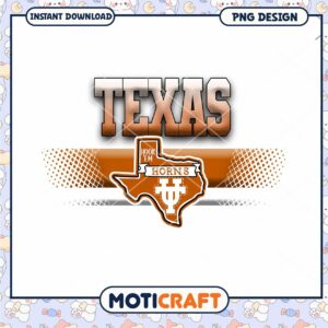 Texas Hook Em Horns PNG Graphic for Instant Download