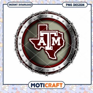 Texas A&M Logo PNG Instant Download Design for Fans