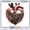 Texas A&M Heart Design PNG Instant Download Art
