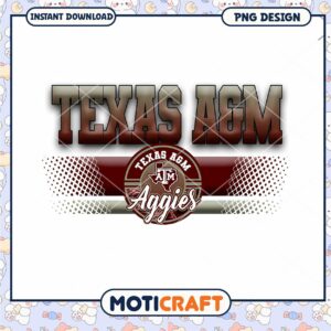 Texas A&M Aggies PNG Design for Instant Download
