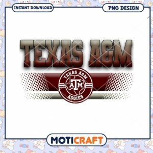 Texas A&M Aggies PNG Design Instant Download Graphic