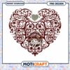 Texas A&M Aggies Heart PNG Downloadable Design Art