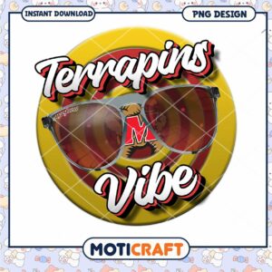 Terrapins Vibe Cool Sunglasses PNG Instant Download Design