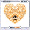 Tennessee Volunteers Heart Design PNG for Instant Download