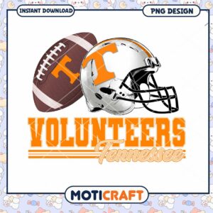 Tennessee Volunteers Football PNG Instant Download Design