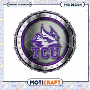 TCU Logo Design Instant Download PNG Graphic Art