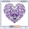 TCU Horned Frogs Heart Design PNG Instant Download Art