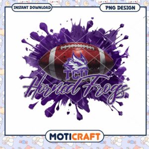 TCU Horned Frogs Football PNG Graphic Instant Download