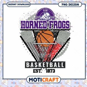 TCU Horned Frogs Basketball PNG Instant Download Design