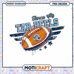 Tar Heels Football Since 1789 PNG Design Download