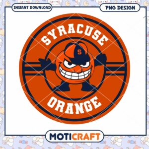 Syracuse Orange Mascot PNG Design Instant Download Art
