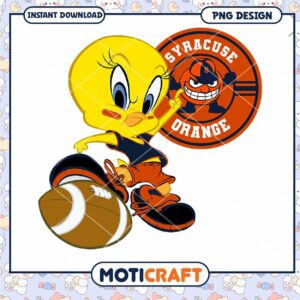 Syracuse Orange Cartoon PNG Design Instant Download Art