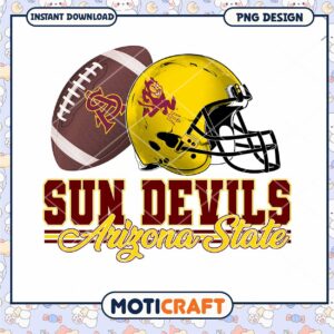 Sun Devils Arizona State Football PNG Design Download