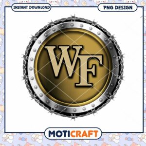 Stylish WF Logo Design PNG Instant Download Craft