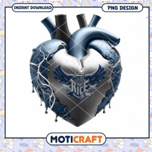 Stylish Rice Owls Heart Design PNG Download for Print