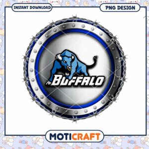 Stylish Buffalo Logo PNG Instant Download Design File