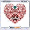 Stanford Cardinal Heart Design PNG Instant Download Art