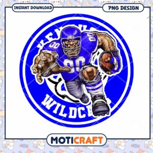 Sporty Wildcat PNG Design for Instant Download Art