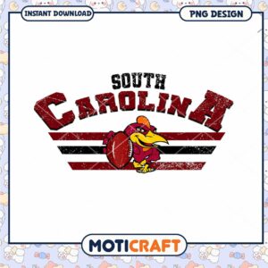 South Carolina Football PNG Design for Instant Download