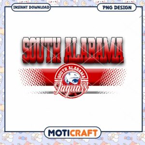 South Alabama Jaguars PNG Design Instant Download Art
