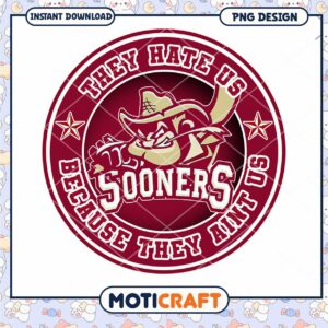 Sooners Team Spirit Design for Instant Download PNG