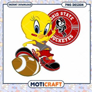 Ohio State Buckeyes Tweety Bird PNG Instant Download