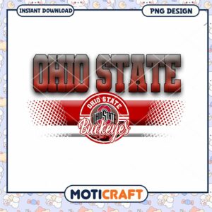 Ohio State Buckeyes PNG Design Instant Download Art