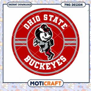 Ohio State Buckeyes Fan Art PNG Downloadable Design
