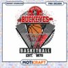 Ohio State Buckeyes Basketball PNG Digital Download Art