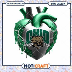 Ohio Heart Graphic PNG Design for Instant Download