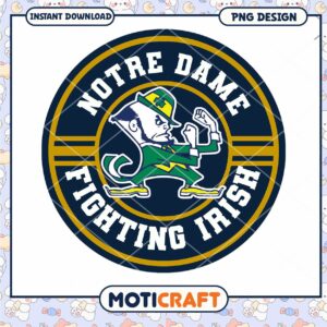 Notre Dame Fighting Irish PNG Instant Download Design