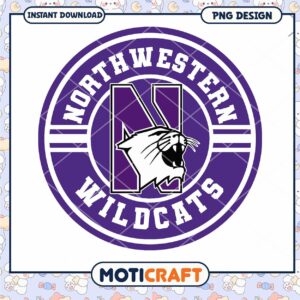 Northwestern Wildcats PNG Graphic for Instant Download