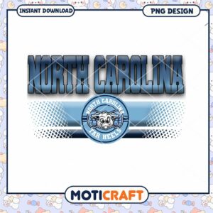 North Carolina Tar Heels PNG Design Instant Download Graphic